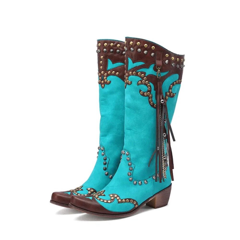 Western Cowgirl Boot - Knee High Boots Woemn Designer Brand