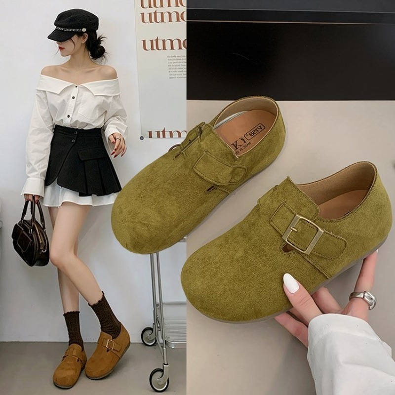 Women Shoes Loafers - Women Suede Closed Back Birken Shoes