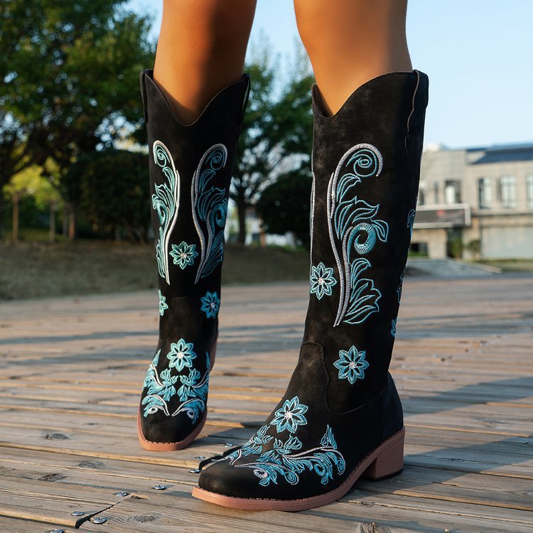Retro Women Boot Fashion Women - Western Cowgirl Boot recension och pris
