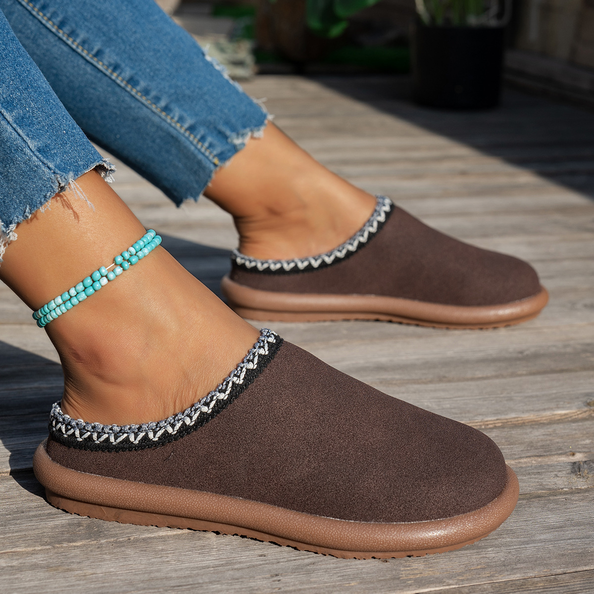 Women's 2025 Embroidered Slipp - Women'S Shoes Wide Width recension och pris