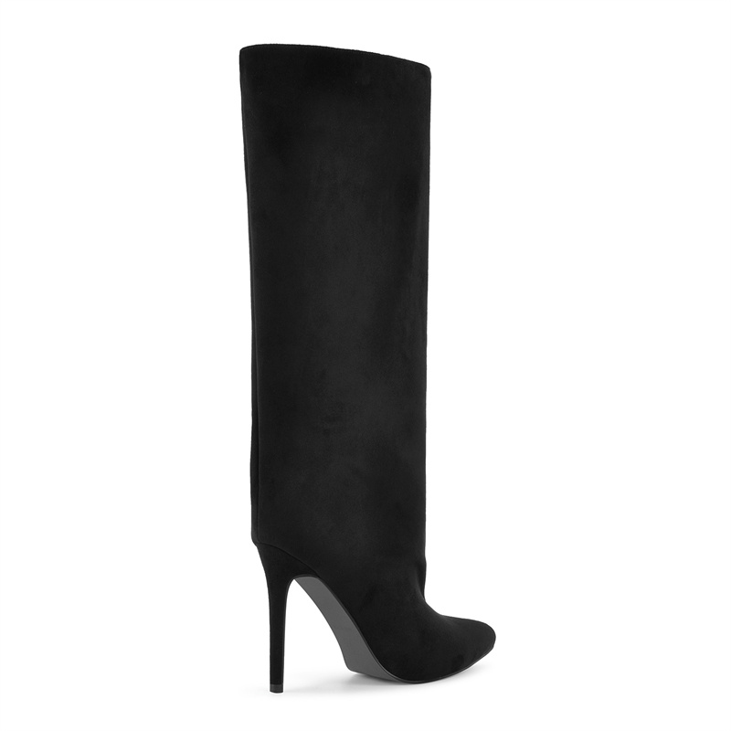 Onlymaker Black Faux Suede Kne - Women'S Shoes Wide Width recension och pris