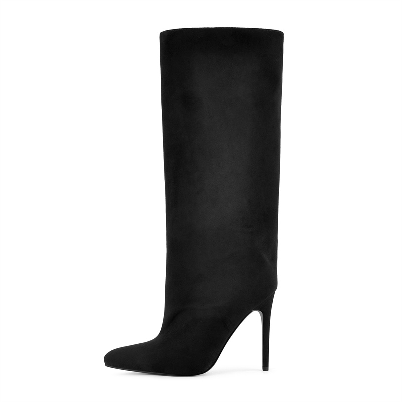 Onlymaker Black Faux Suede Kne - Women'S Shoes Wide Width recension och pris