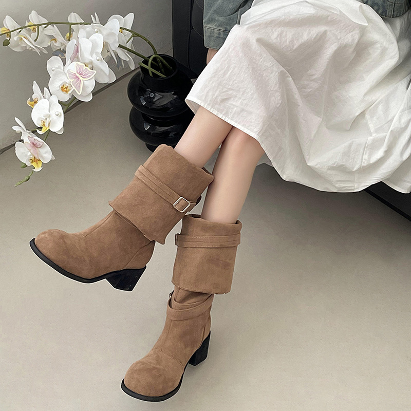 Retro British style long boots - Sock Boot Women recension och pris