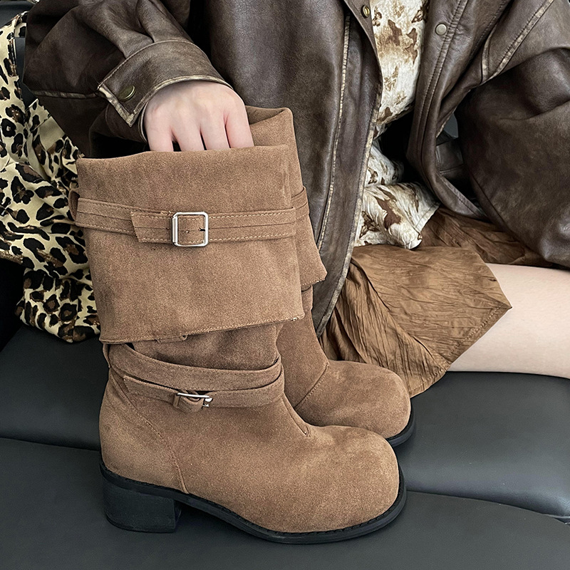 Retro British style long boots - Sock Boot Women recension och pris