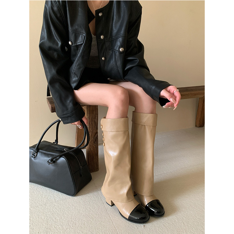 French style small fragrant ro - Sock Boot Women recension och pris