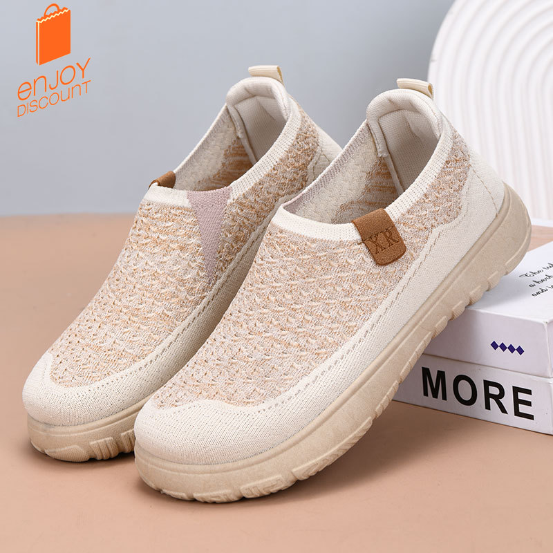 Spring and summer fly-woven br - Women Shoes Loafers recension och pris