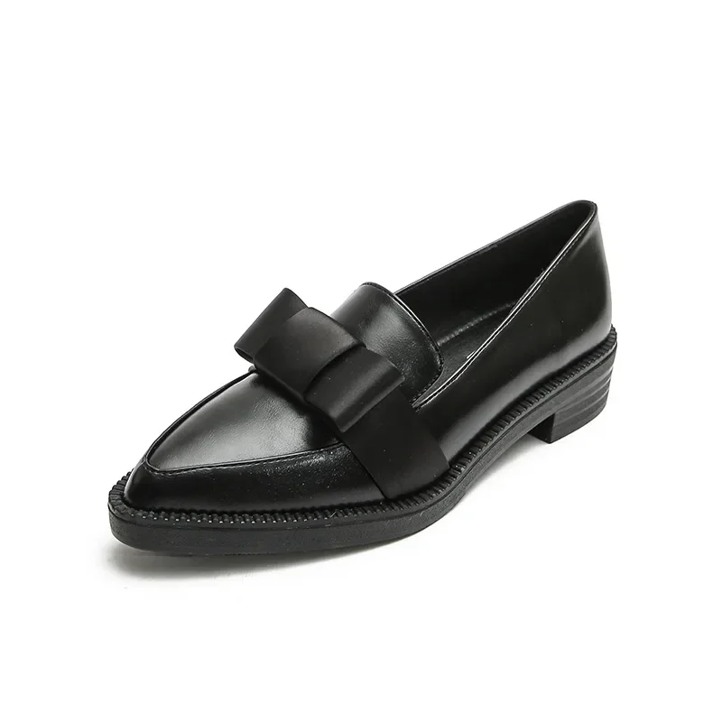 Retro Bowknot Oxfords Woman Th - Women Shoes Loafers recension och pris