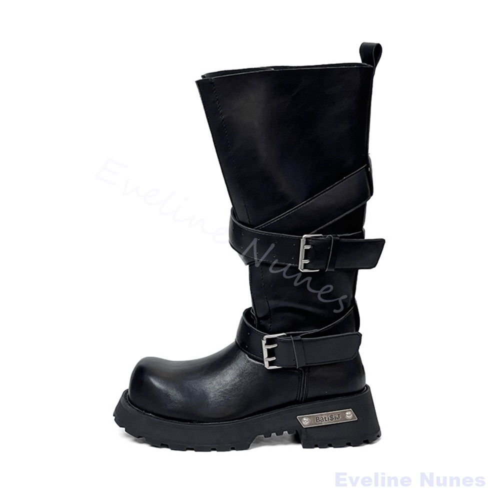 Wide-legged Belt Buckle Thick- - Women'S Shoes Wide Width recension och pris