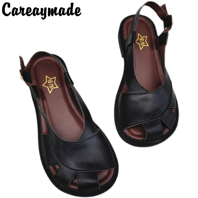 Careaymade-Genuine Leather wid - Women'S Shoes Big Feet recension och pris