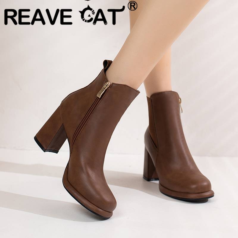 REAVE CAT Womens Short Boots 1 - Women'S Shoes Big Feet recension och pris