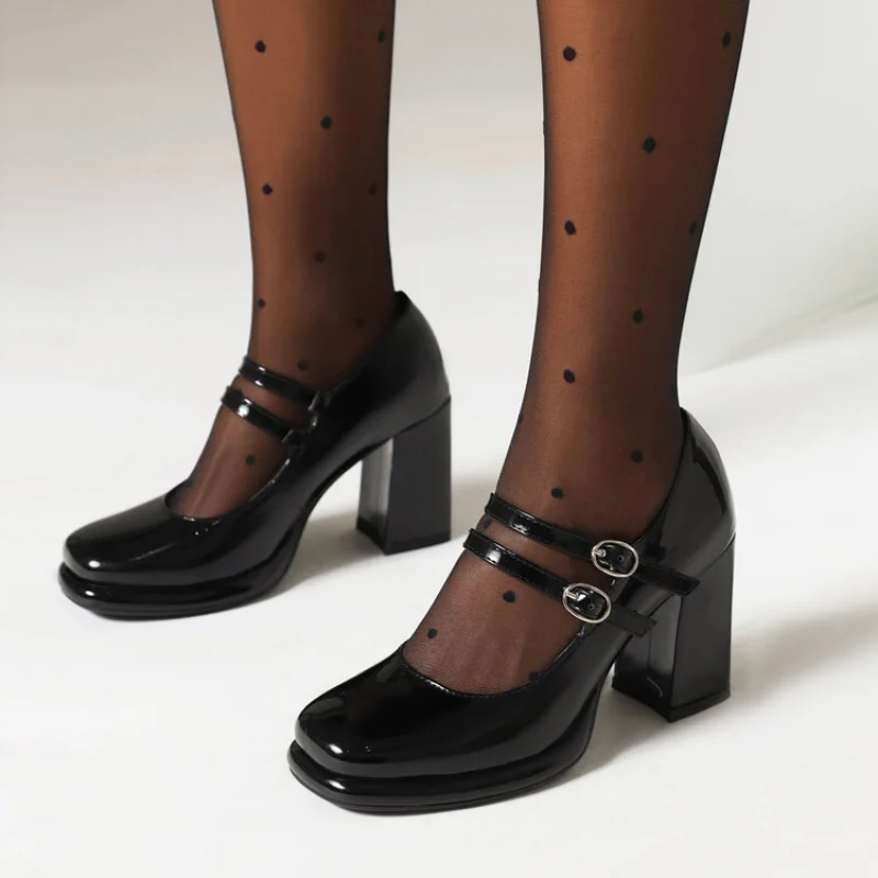 2024 New Patent Leather Double - Women'S Shoes Big Feet recension och pris