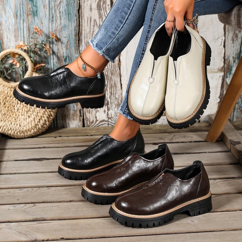 Retro British Style Women's Sh - Women Shoes Loafers recension och pris