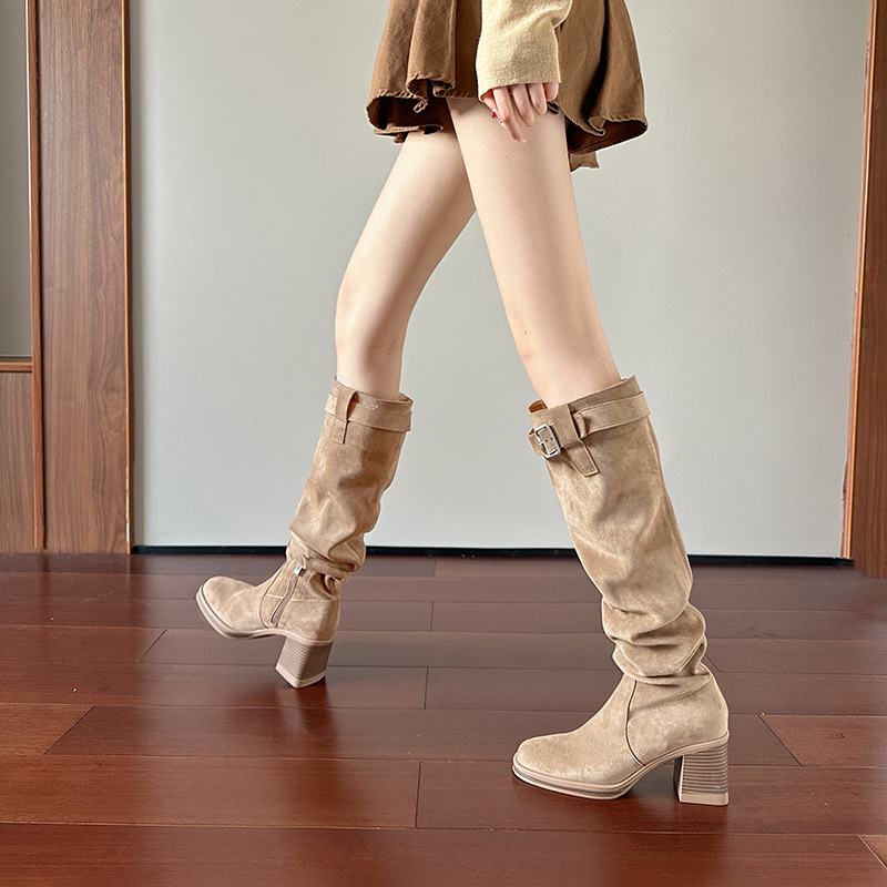 High heeled knee high boots fo - Sock Boot Women recension och pris
