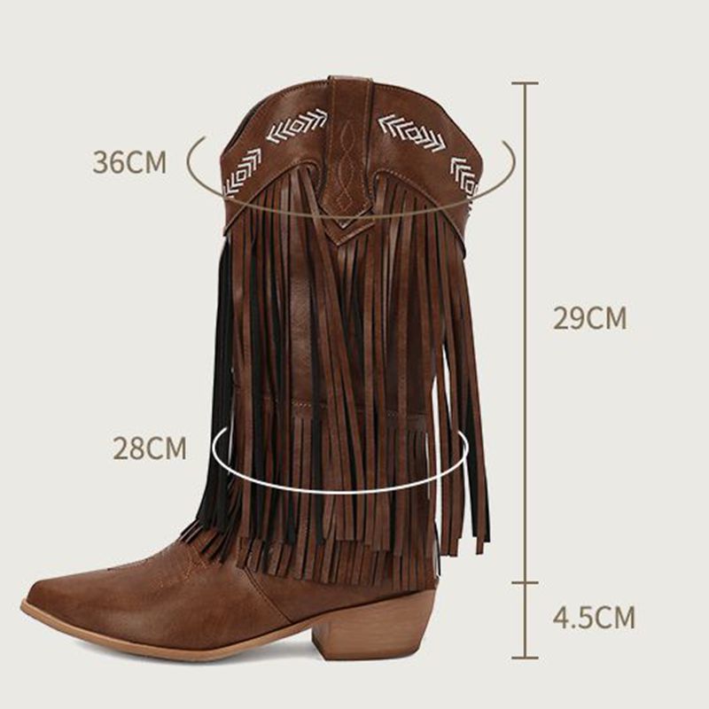 Girseaby Fringe Slip On Wester - Western Cowgirl Boot recension och pris