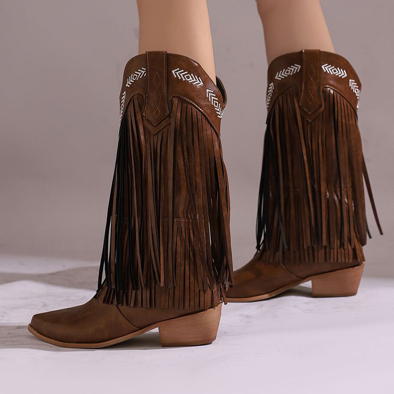 Girseaby Fringe Slip On Wester - Western Cowgirl Boot recension och pris